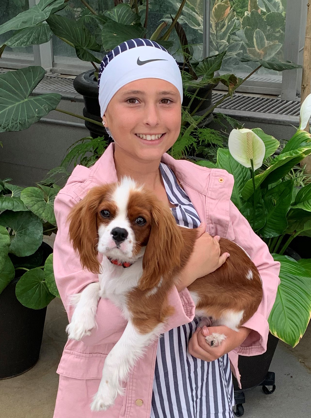 Alexa Tolsma holding her puppy, Louie